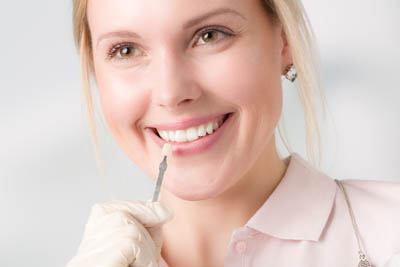 woman choosing dental veneers at Universal Dentistry in Abington, PA